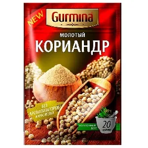 Кориандр GURMINA молотый 20г*25 Кориандр GURMINA молотый 20г*25