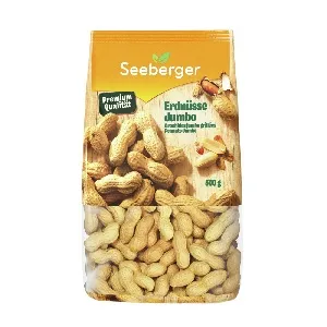 Арахис SEEBERGER SE363501 крупный обжаренный неочищенный ДЖАМБО 500г*10