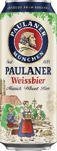 Пиво PAULANER (ГЕРМАНИЯ) Hefe-Weissbier 5.5% /жесть/ 0,5л*24