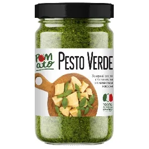 Соус POMATO PESTO VERDE Зеленый песто с базиликом и оливковым маслом /стекло/ 190г*12
