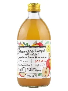 Уксус ECOCE яблочный ORGANIC с имбирем и лимоном нефильтрованный /стекло/ 500мл*6 Уксус ECOCE яблочный ORGANIC с имбирем и лимоном нефильтрованный /стекло/ 500мл*6