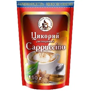 Цикорий РУССКИЙ ЦИКОРИЙ порошкообразный КАПУЧИНО (Cappuccino) /дойпак/ 150г*12