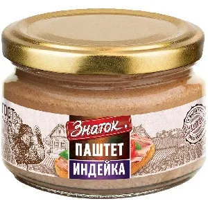 Паштет ЗНАТОК печеночный Индейка ГОСТ Р 54348-2011 /стекло/ 200г*6