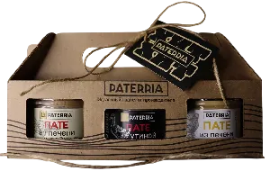 Набор PATERRIA "Хиты" (пате из печени цыпленка, пате из утиной печени, пате из печени индейки) 270г*4 Набор PATERRIA "Хиты" (пате из печени цыпленка, пате из утиной печени, пате из печени индейки) 270г*4