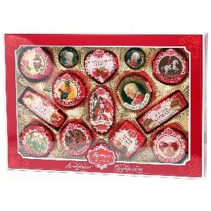 Шоколадные конфеты REBER 303 подарочный набор с окном 525г*3