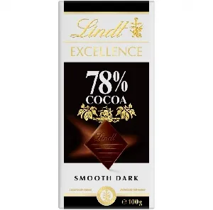 Шоколад LINDT EXCELLENCE Горький 78% какао 100г*20 Шоколад LINDT EXCELLENCE Горький 78% какао 100г*20