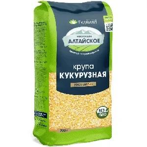 Крупа АЛТАЙСКОЕ Кукурузная ГОСТ /пакет/ 700г*12 Крупа АЛТАЙСКОЕ Кукурузная ГОСТ /пакет/ 700г*12