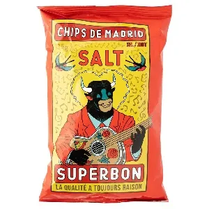 Чипсы SUPERBON из натурального картофеля с солью /пакет/ 135г*14