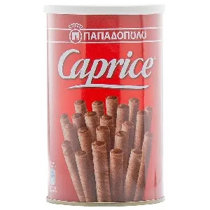 Вафли CAPRICE венские с фундуком и шоколадным кремом /жесть/ 115г*20