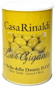 Оливки Casa Rinaldi гигантские Bella di Cerignola GGG DOP CR /жесть/ 4,25кг*2 Оливки Casa Rinaldi гигантские Bella di Cerignola GGG DOP CR /жесть/ 4,25кг*2