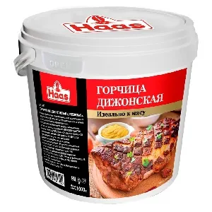Горчица HAAS Дижонская традиционная /пэт/ 1000г*6