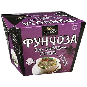 Вермишель SENSOY Премиум б/п Фунчоза под ТАЙСКИМ соусом 125г*12 Вермишель SENSOY Премиум б/п Фунчоза под ТАЙСКИМ соусом 125г*12