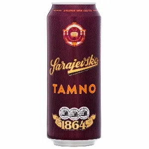 Пиво SARAJEVSKO светлое TAMNO алк. 4,9% /жесть/ 0,5л*24
