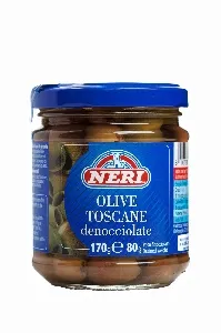 Оливки NERI Тосканские в масле без косточки /стекло/ 170/80г*12