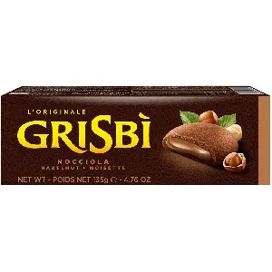 Печенье GRISBI [4201] с начинкой из орехового крема /картон/ 135г*12