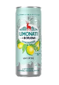 Напиток BORJOMI Limonati - Цитрус /жесть/ 0,33л*12