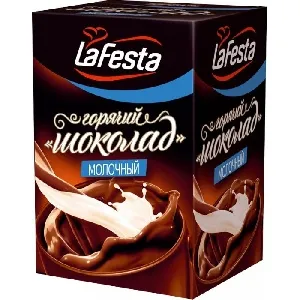 Горячий шоколад LA FESTA "Молочный" (22гх10шт.) /картон/ 220г*6