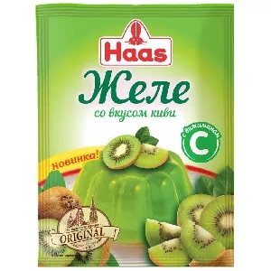 Желе HAAS десертное Киви с витамином С 50г*15
