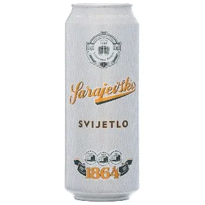 Пиво SARAJEVSKO светлое SVIJETLO алк. 4,9% /жесть/ 0,5л*24