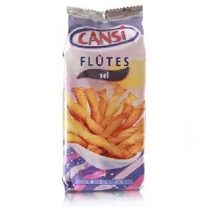 Палочки CANSI Flutes Sel слоеные воздушные с солью 125г*10 Палочки CANSI Flutes Sel слоеные воздушные с солью 125г*10