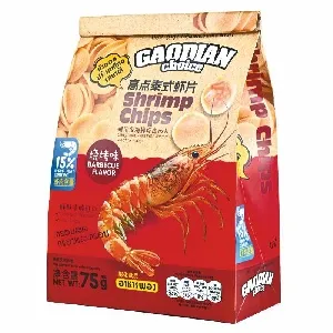 Чипсы GAODIAN креветочные со вкусом барбекю 75г*18 Чипсы GAODIAN креветочные со вкусом барбекю 75г*18