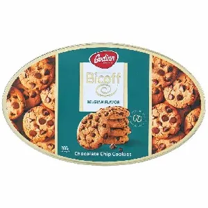 Печенье GODINN Bicoff Печенье с шоколадной крошкой овал /жесть/ 300г*12