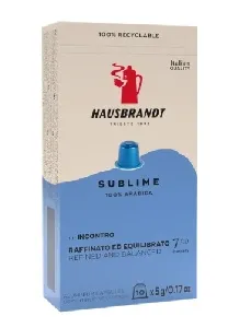 Кофе HAUSBRANDT в капсулах Nespresso Sublime 100% Arabica 10шт /картон/ 50г*1