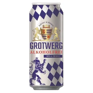 Пиво GROTWERG светлое ALKOHOLFREI безалкогольное (алк. не более 0,5%) /жесть/ 0,5л*24