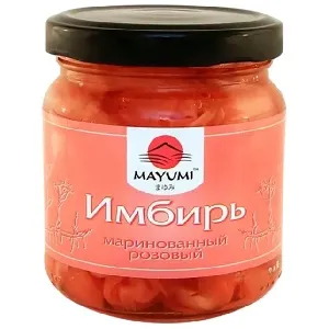 ***Имбирь MAYUMI РОЗОВЫЙ маринованный /стекло/ 190г*24