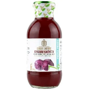 ***Сок GEORGIA'S NATURAL ORGANIC из краснокачанной капусты холодного отжима /стекло/ 330мл*20
