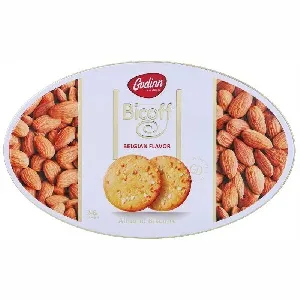 Печенье GODINN Bicoff Печенье с миндалем овал /жесть/ 246г*12 Печенье GODINN Bicoff Печенье с миндалем овал /жесть/ 246г*12