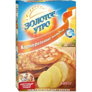 Смесь ЗОЛОТОЕ УТРО Картофельные оладьи /картон/ 250г*8