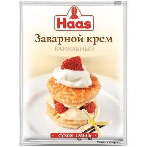Крем HAAS заварной ванильный 100г*25