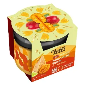 Соус YELLI фруктовый для сыра "Манговый ФРЕШ с лаймом" /стекло/ 100г*6