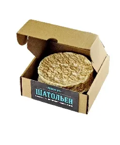 Сыр БЕЛЫЙ КАМЕНЬ выдержанный (твердый) с белой плесенью Шатольен ~120г*12