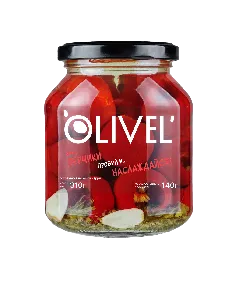 Перец OLIVEL острый Черри красный маринованный /стекло/ 340г*6 Перец OLIVEL острый Черри красный маринованный /стекло/ 340г*6