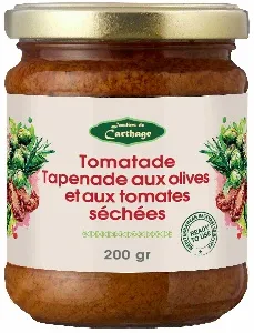 Мезе JARDINS DE CARTHAGE из оливок и вяленых томатов /стекло/ 200г*12