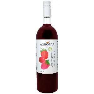 Кордиал AGROBAR пюре без заморозки Земляника - Клюква - Малин /стекло/ 1л*6