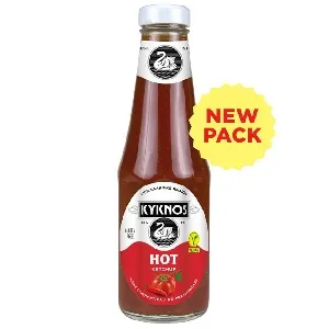 Кетчуп KYKNOS HOT томатный острый /стекло/ 330г*12