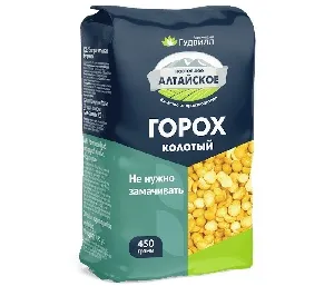Горох АЛТАЙСКОЕ колотый ЭКСТРА /пакет/ 450г*6
