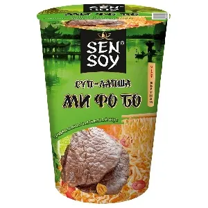 Лапша SENSOY суп б/п "Ми Фо Бо" /стакан/ 65г*24