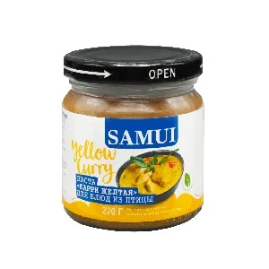 Паста SAMUI карри желтая для блюд из птицы /стекло/ 220г*12
