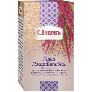 Мука С.ПУДОВЪ амарантовая для выпечки /картон/ 200г*6