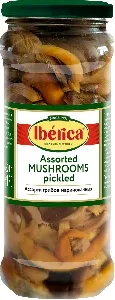 Ассорти грибов IBERICA маринованных /стекло/ 580мл*12