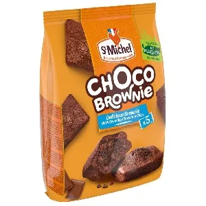 Пирожные StMICHEL [042872] CHOCO BROWNIE с какао и кусочками шоколада "Брауни" 150г*10
