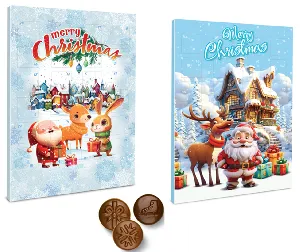 Шоколадный набор MILANO ассорти "КАЛЕНДАРЬ" 2 вида НГ /картон/ 50г*30