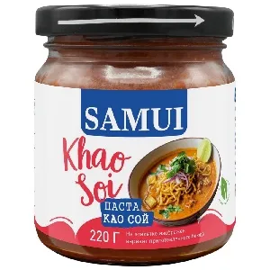 Паста SAMUI KHAO SOI "Као Сой" /стекло/ 220г*12 Паста SAMUI KHAO SOI "Као Сой" /стекло/ 220г*12