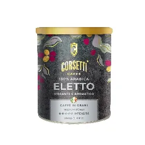 Кофе CORSETTI - ELETTO 100% арабика зерно /жесть/ 250г*12