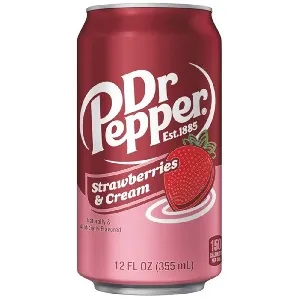 Напиток Dr. Pepper Strawberries & Cream газированный (США) /жесть/ 0,355*12