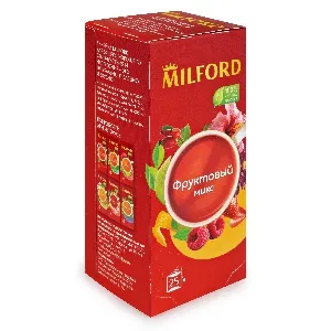 Чай MILFORD функциональный ФРУКТОВЫЙ МИКС (25 пакетиков) /картон/ 0,04375г*12
